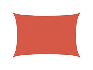 Voile d'ombrage - voile d'ombre - voile parasol 160 gm² rectangulaire terre cuite 3,5x5 m pehd