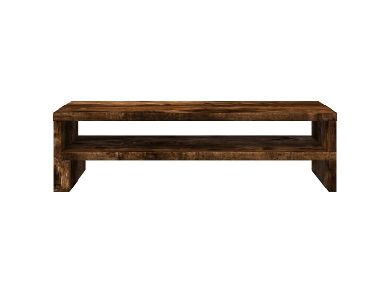  Support de moniteur table meuble bureau 54 x 22 x 15 cm bois d'ingénierie marron 02_0044889  - Conforama B