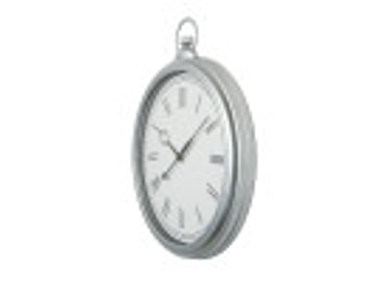  Horloge murale fabrilamp epoca 41 x 35 cm argenté mouvement continu 192210010 - Conforama D