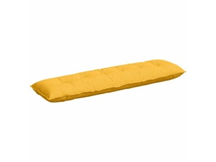 Coussin de dos, coussin de dossier jaune clair 180 x 50 cm tissu en velours côtelé cf54780