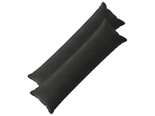 Lot de 2 coussins avec oreiller, coussins décoratifs houten noir fløjl cf51086