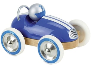 Roadster vingtage en bois coloris bleu