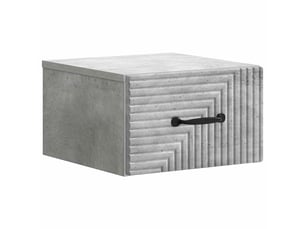 Table de chevet - cabinet de chevet - table de nuit mural gris béton 34,5 x 33 x 20 cm