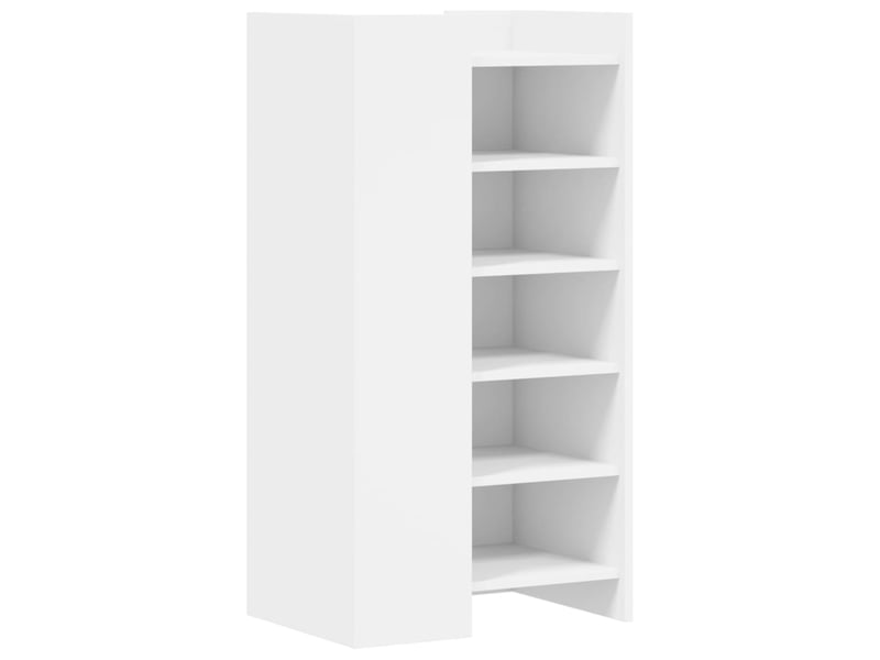  Meuble à chaussure | armoire à chaussures blanc 52x37,5x100 cm bois d'ingénierie shl847  - Conforama A