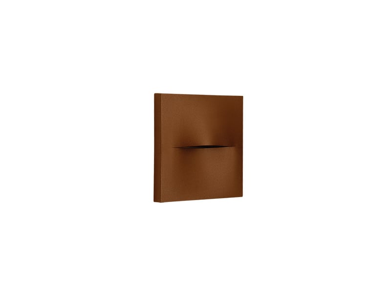  Zambelis orvion applique murale extérieure orvion square, led marron 3000k, ip65  - Conforama A
