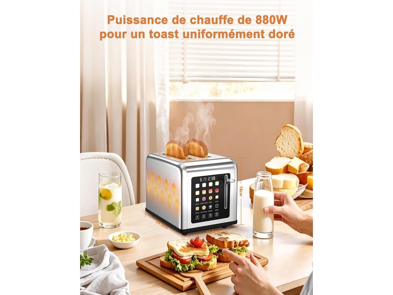  Poubelle cuisine avec pédale cubik deco 21 l, 33,5 x 30 x 39 cm  - Conforama B