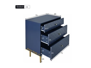 Armoire coloris bleu largeur 40 cm