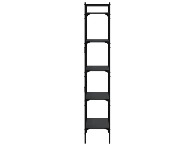  Bibliothèque à 5 niveaux, armoire à livres noir 56x31,5x174 cm bois d'ingénierie  - Conforama E