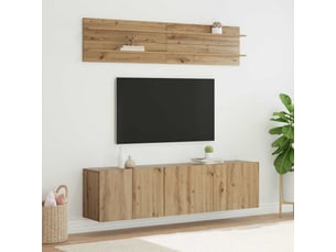 Meuble tv coloris bois clair  <strong></strong>  <strong></strong>