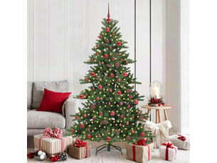 Sapin de noël, arbre de noël artificiel à branches articulées vert 180 cm cf61091