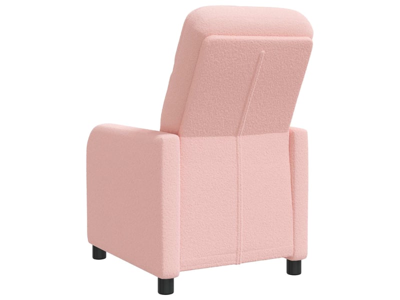 Vidaxl fauteuil inclinable rose bouclé - Conforama E
