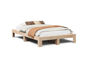 Lit 2 places 120x190cm coloris marron