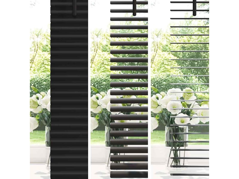  Store vénitien, store de fenêtre noir 130 x 75 cm 25 mm aluminium cf48081  - Conforama D