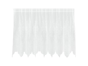 Rideau en dentelle, rideau ajouré, voilage blanc 80 x 200 cm polyester cf43819