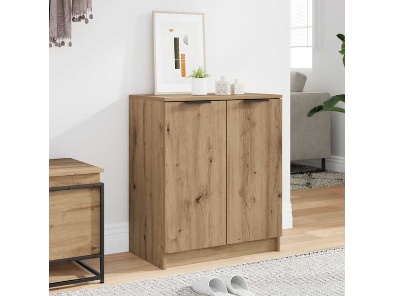 Meuble à chaussure | armoire à chaussures chêne artisanal bois d'ingénierie shl3116  - Conforama B
