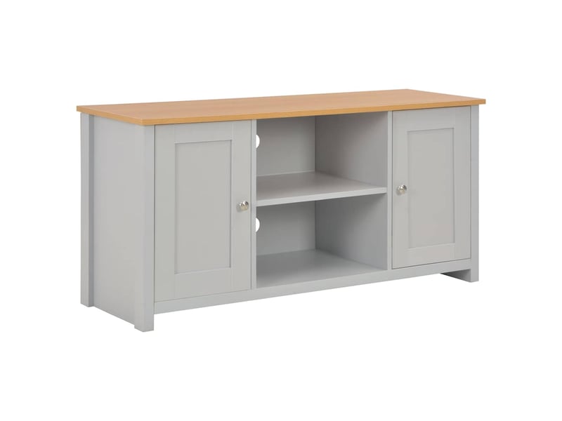  Meuble tv - banc tv - meuble de rangement gris 120x39x58 cm  - Conforama B