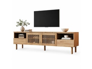Meuble tv coloris naturel 180 cm OKMYHOME  