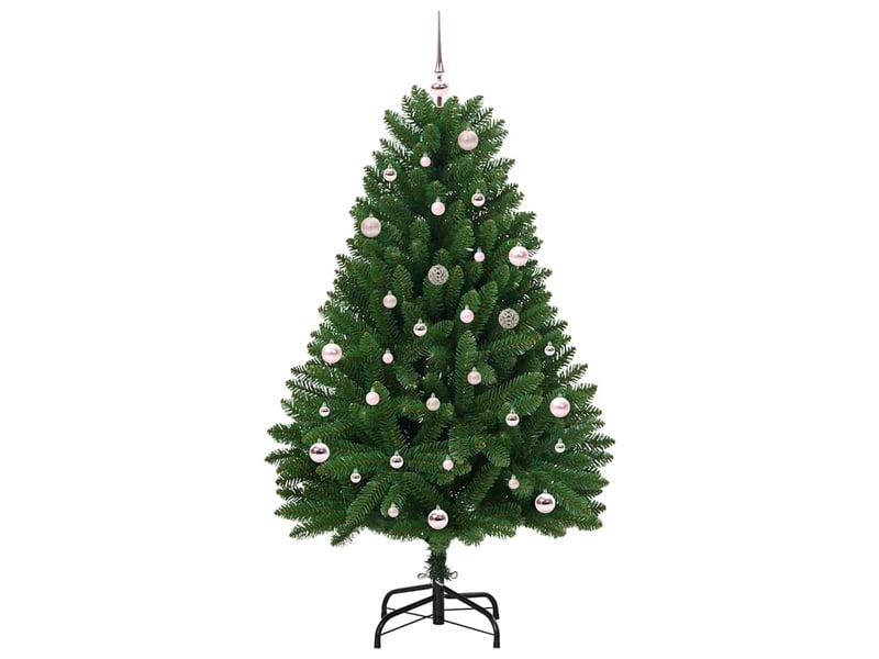 Sapin de noël, arbre de noël artificiel 150 cm 150 led blanc chaud vert shl3704 - Conforama D