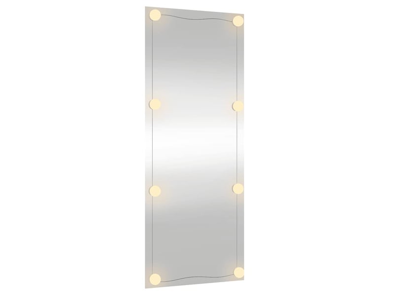  Miroir mural avec lumières led 40x100 cm verre rectangulaire cf62819  - Conforama E