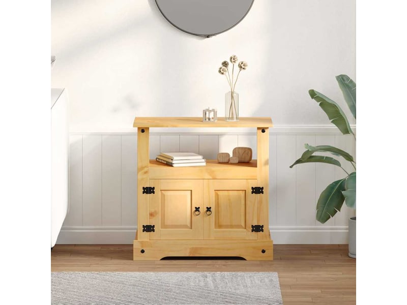  Meuble tv banc tv gamme corona pin mexicain 80x43x78 cm  - Conforama C