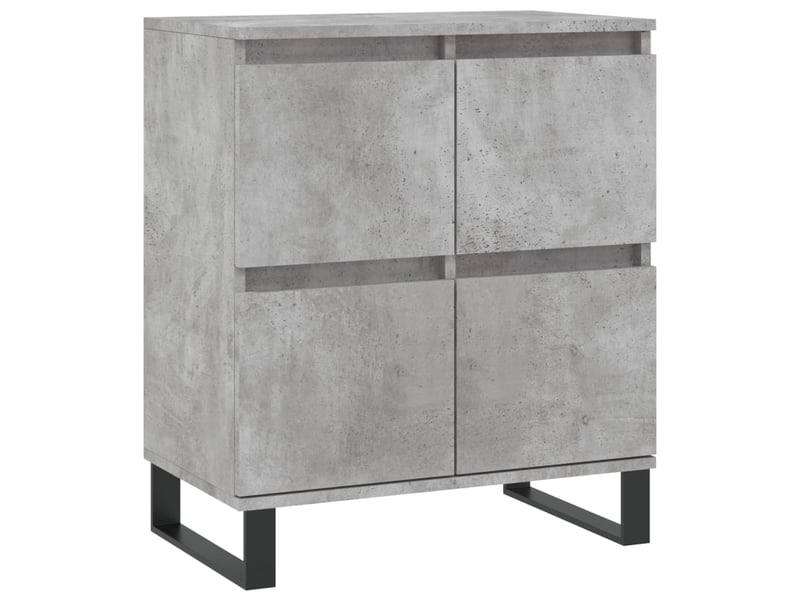  Buffets 3 pcs - bahut - meuble de rangement gris béton bois d'ingénierie  - Conforama E