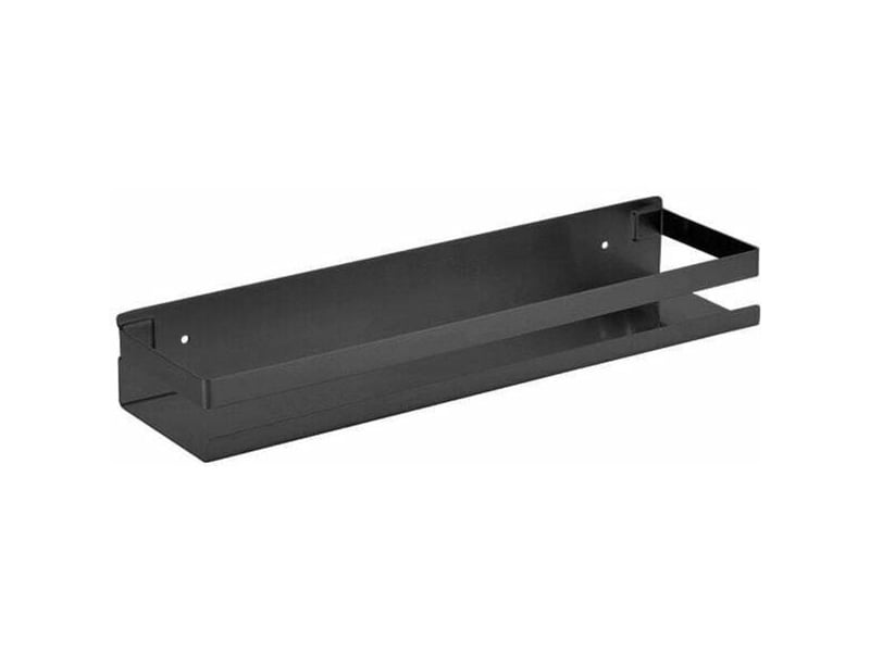 Etagere murale salle de bain etagere douche acier inoxydable 40 cm etagère murale acier noir - Conforama D