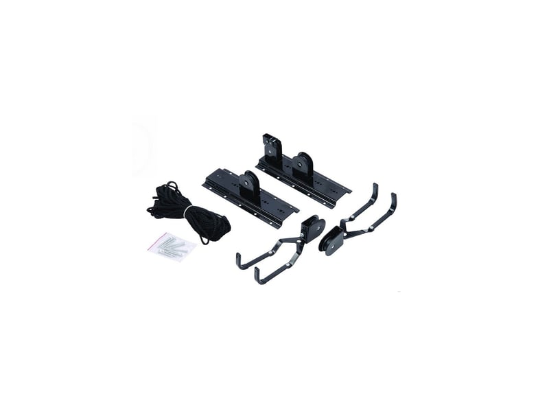 Support vélo plafond en métal avec corde 70 x 7 x 30 cm - Conforama C