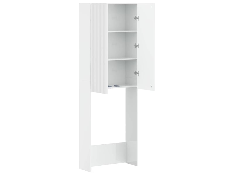  Armoire de toilette arnhem blanc brillant 66x25.5x190 cm  - Conforama D