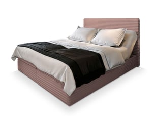 Lit avec rangement 140x200 cm <strong>MASSENO</strong> <strong></strong> coloris rose