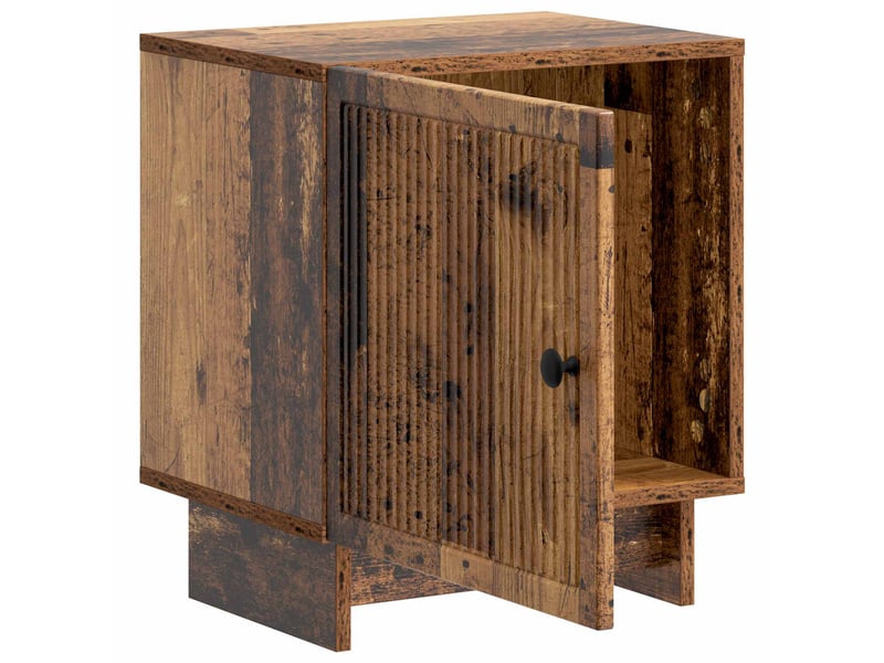  Table de chevet - cabinet de chevet - table de nuit 2 pc bois ancien 43 x 34,5 x 50 cm  - Conforama E