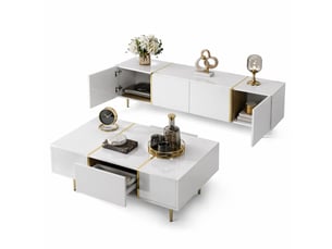 Meuble tv coloris blanc 170 cm VLIVRA  