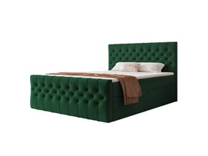 Lit coffre 200x200 cm IDOHOME  JOLIE coloris vert
