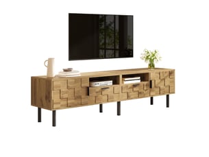 Meuble tv coloris naturel 160 cm MODENVIE  