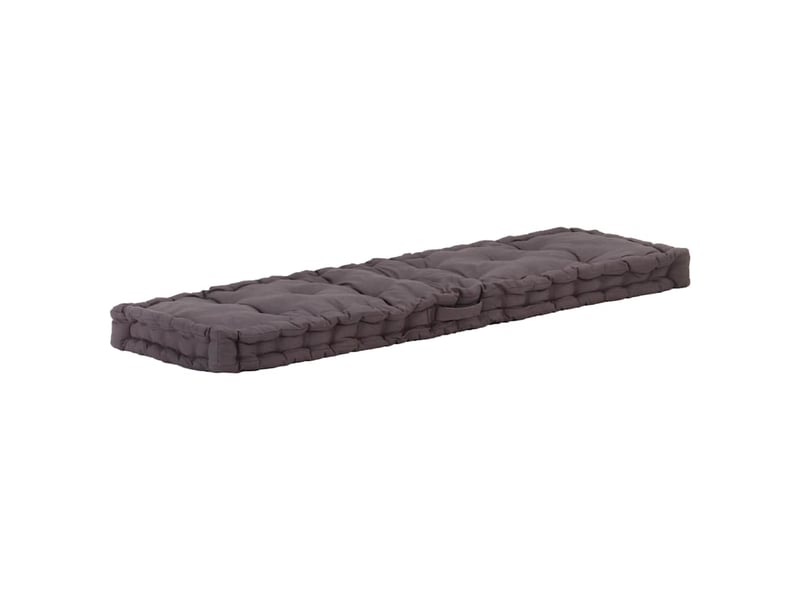  Lot de 2 coussins de plancher de palette coton anthracite cf59755  - Conforama D