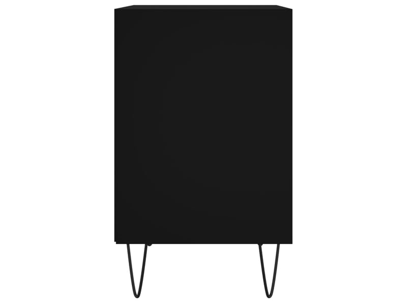  Lot de 2 tables de chevet - cabinet de chevet - table de nuit noir 40x30x50 cm bois d'ingénierie  - Conforama E