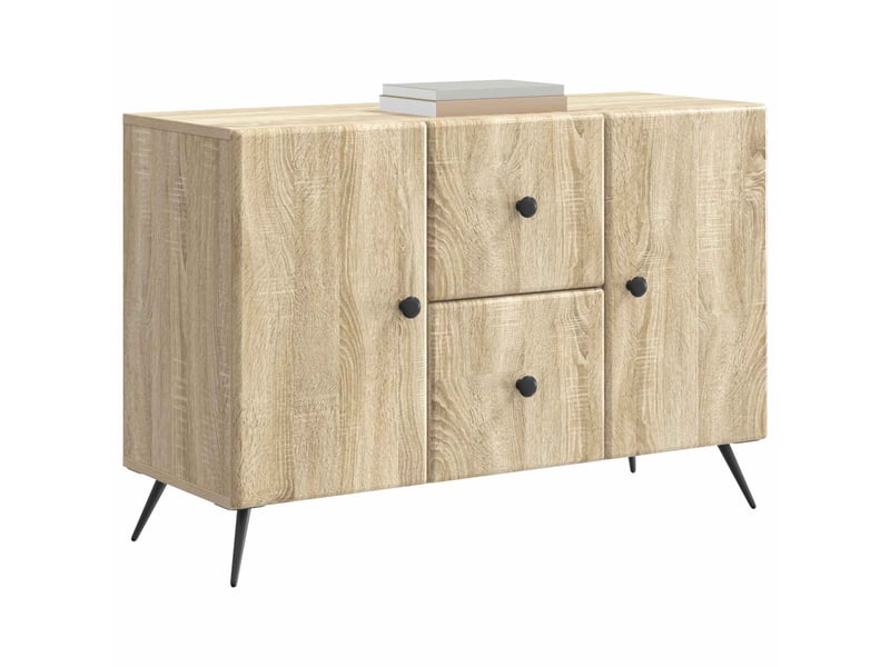 Buffet - bahut - meuble de rangement chêne sonoma 89 x 34,5 x 60 cm bois d'ingénierie - Conforama C