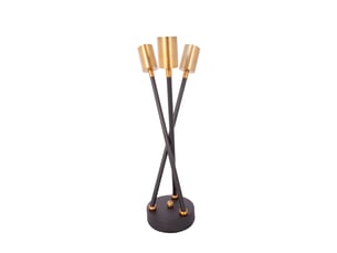 Lampe à poser 3 têtes cantus 45cm noir