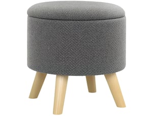 Pouf / repose pied gris