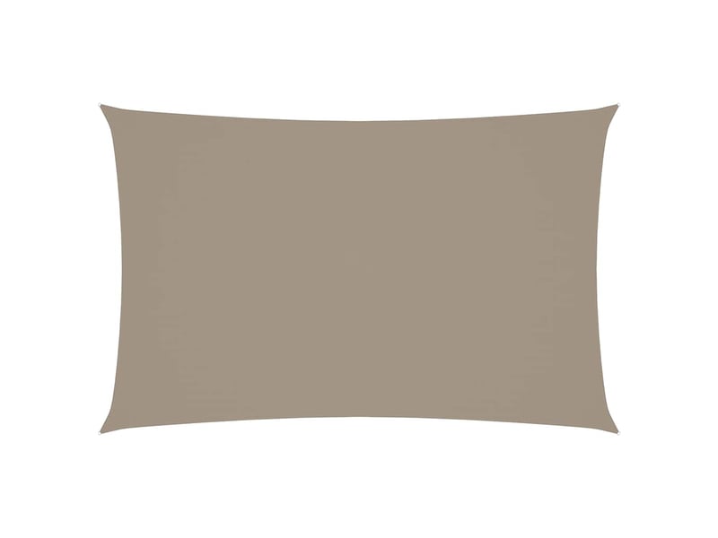  Voile de parasol - voile d'ombrage tissu oxford rectangulaire 5x8 m taupe  - Conforama A