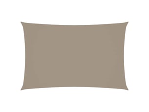 Voile de parasol - voile d'ombrage tissu oxford rectangulaire 5x8 m taupe