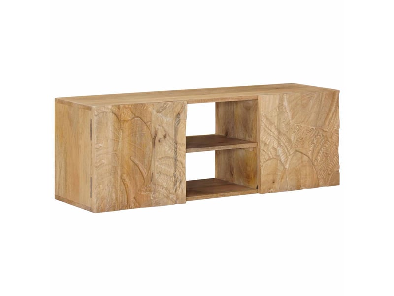  Meuble tv - banc tv - meuble de rangement mural avec étagère avec stockage 100 x 30 x 35 cm  - Conforama C
