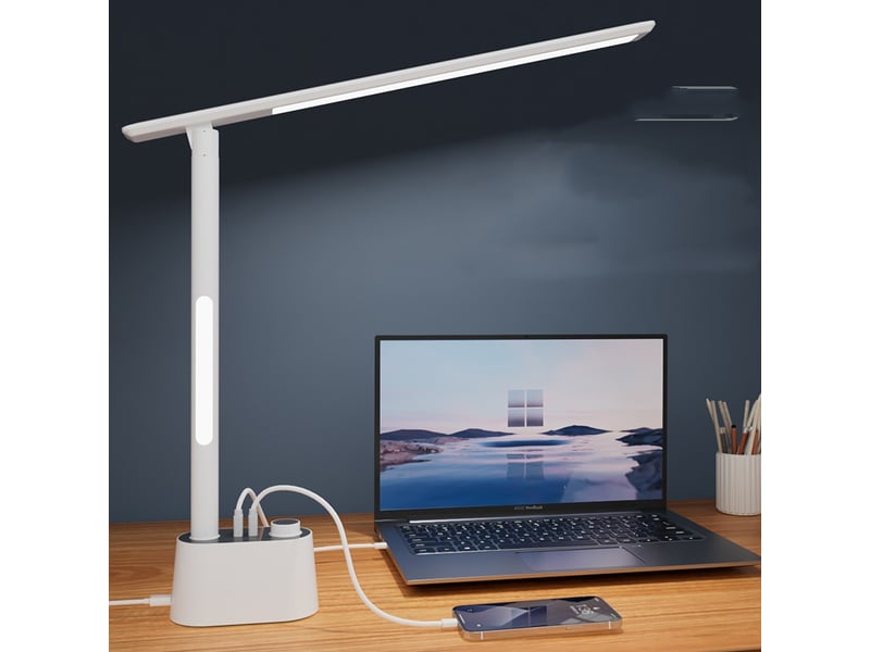  Lampe de bureau avec port de chargement usb pour la maison, le bureau  - Conforama E