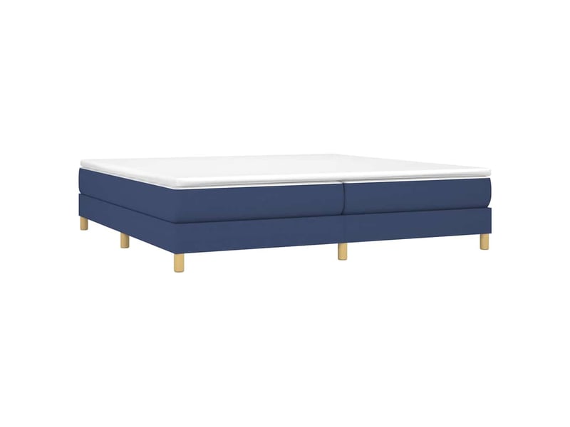  Lit double- lit adulte -  cadre de lit à lattes bleu 200x200 cm tissu  - Conforama B