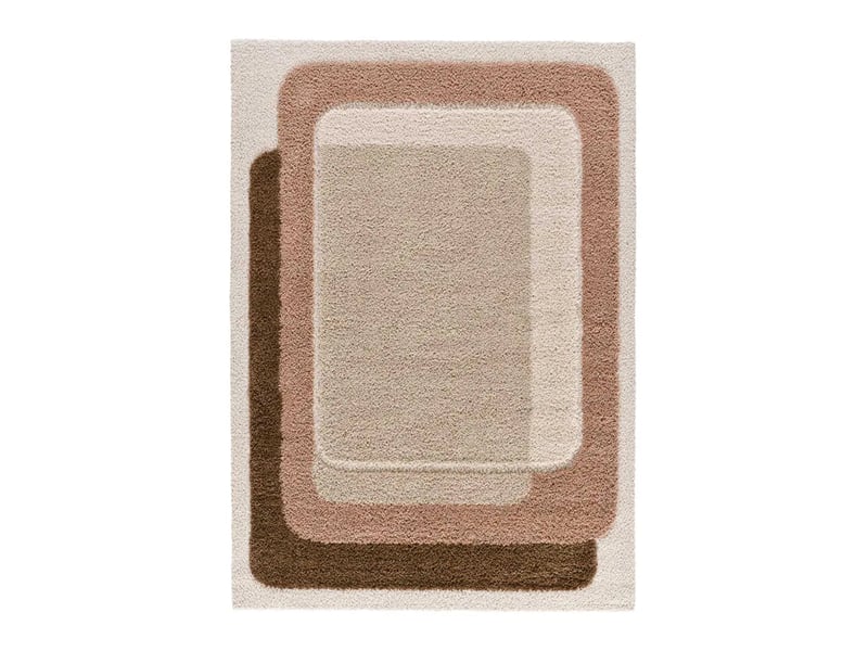  Tapis enfant shaggy scandinave beige rose, 120 x 170 cm 51730 - Conforama A