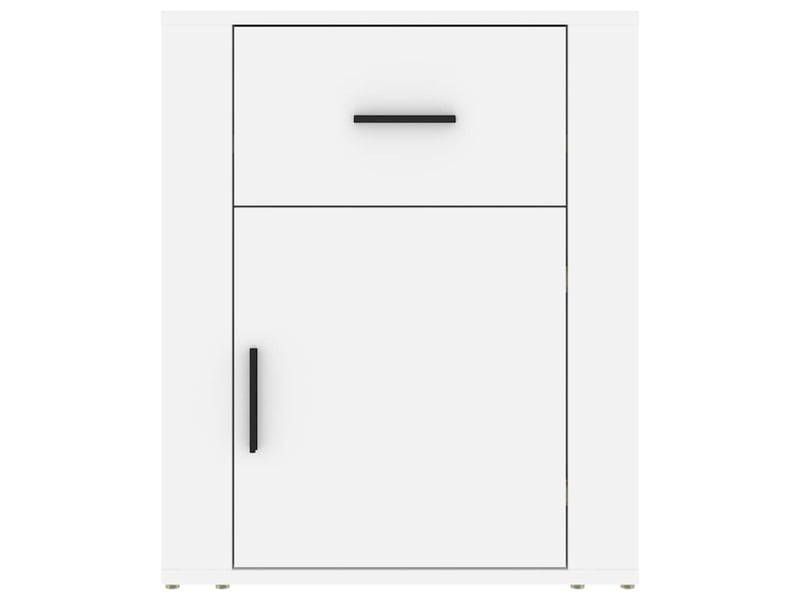  Table de chevet - cabinet de chevet - table de nuit blanc 50x36x60 cm bois d'ingénierie  - Conforama E