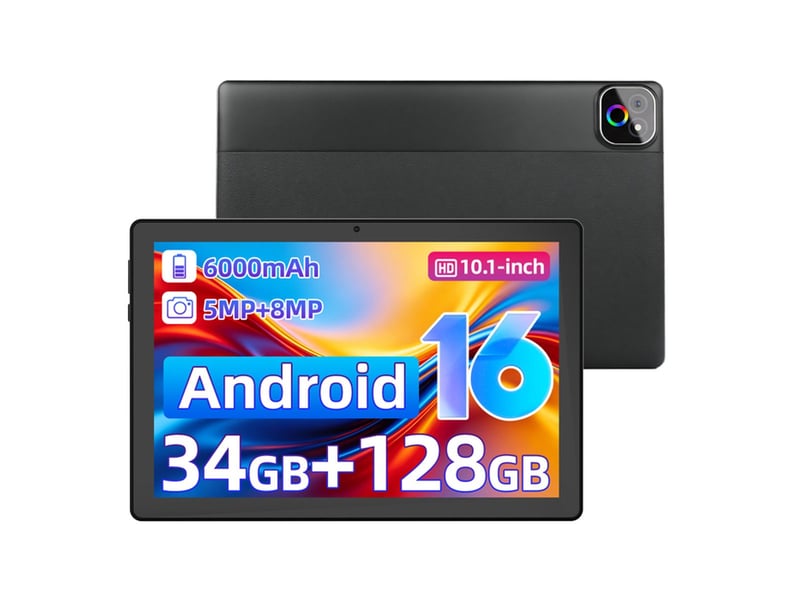 Tablette tactile android 16 10.1 pouces ecran hd 90 hz octa core a537 34 go ram 128 go noir - Conforama A