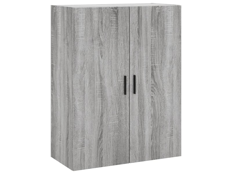  Buffet haut - bahut - meuble de rangement sonoma gris 69,5x34x180 cm bois d'ingénierie  - Conforama E