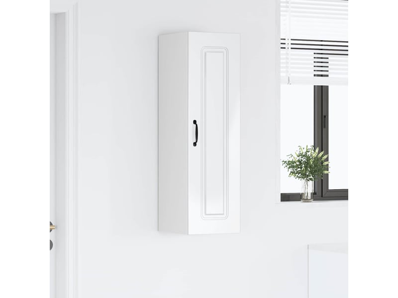 Meuble mural de cuisine | armoire de cuisine blanc brillant shl1956 - Conforama D