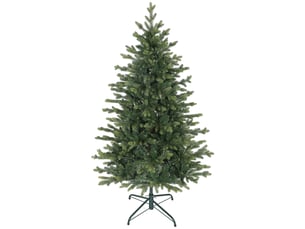 Sapin de noël artificiel 150 cm, arbre de noël réaliste avec 1202 pointes de branche articulée, support en métal, vert