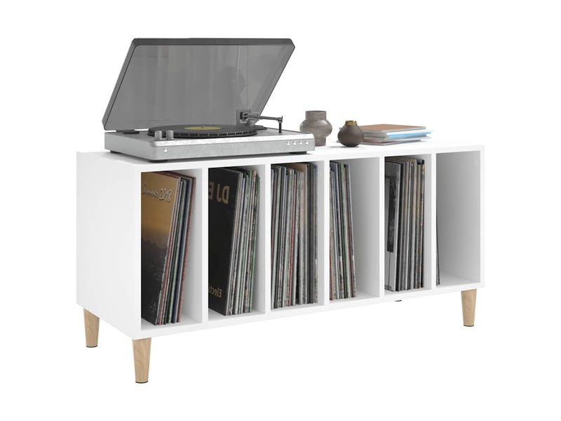  Armoire à disques, armoire de rangement blanc 100x38x48 cm bois d'ingénierie shl63642  - Conforama D